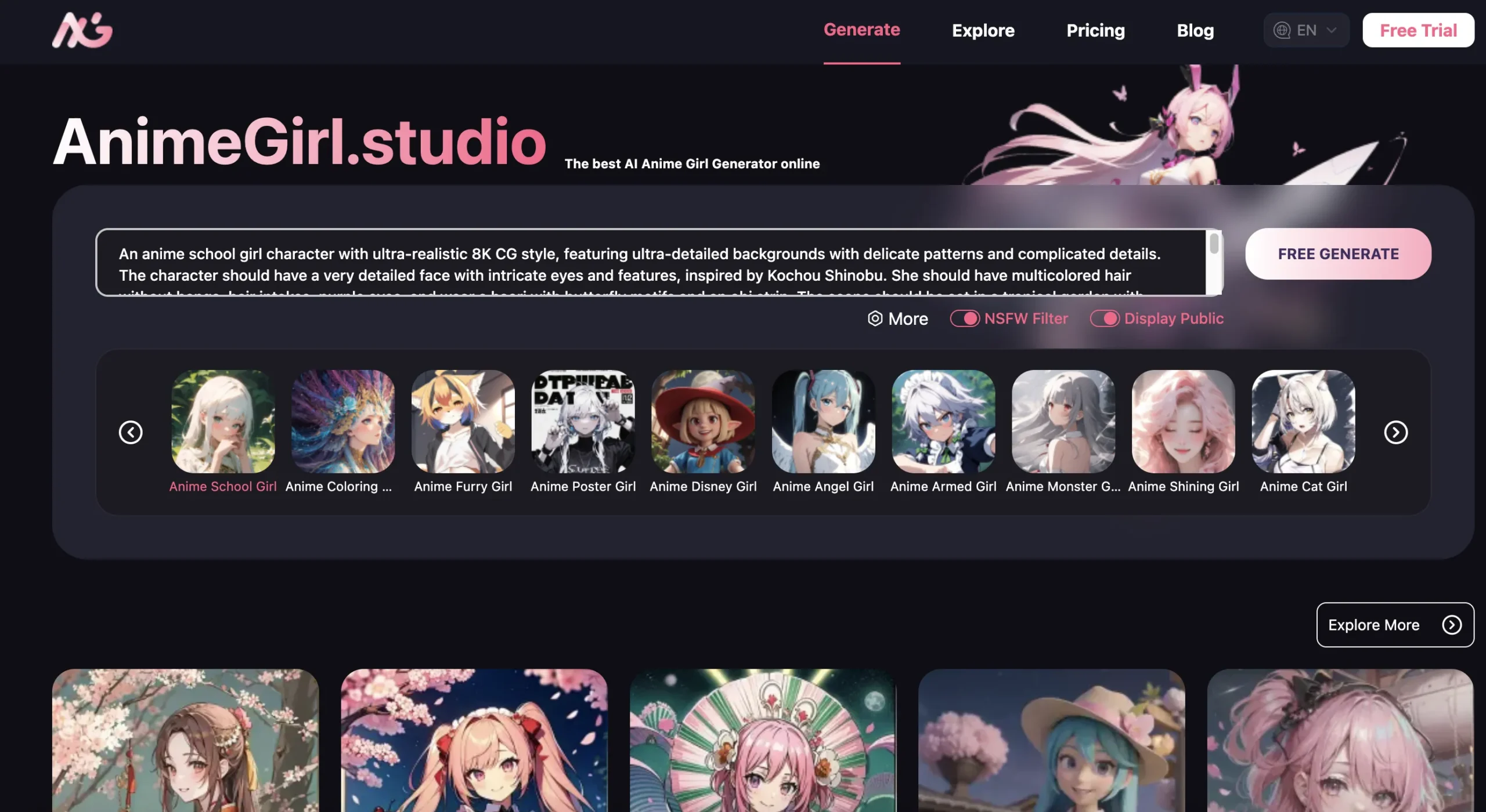 AI Anime Girl Studio