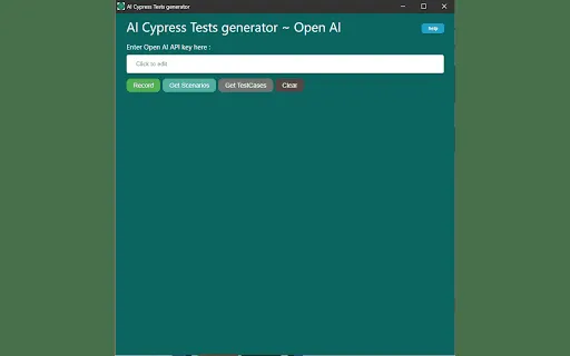 AI Cypress Tests generator