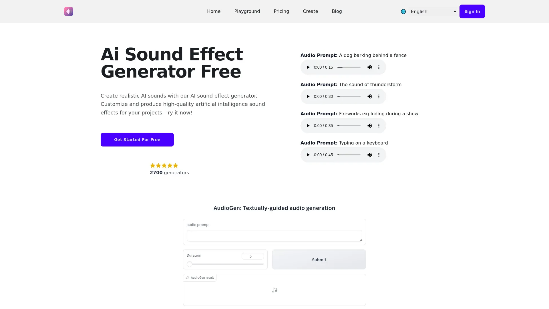 Ai Sound Effect Generator