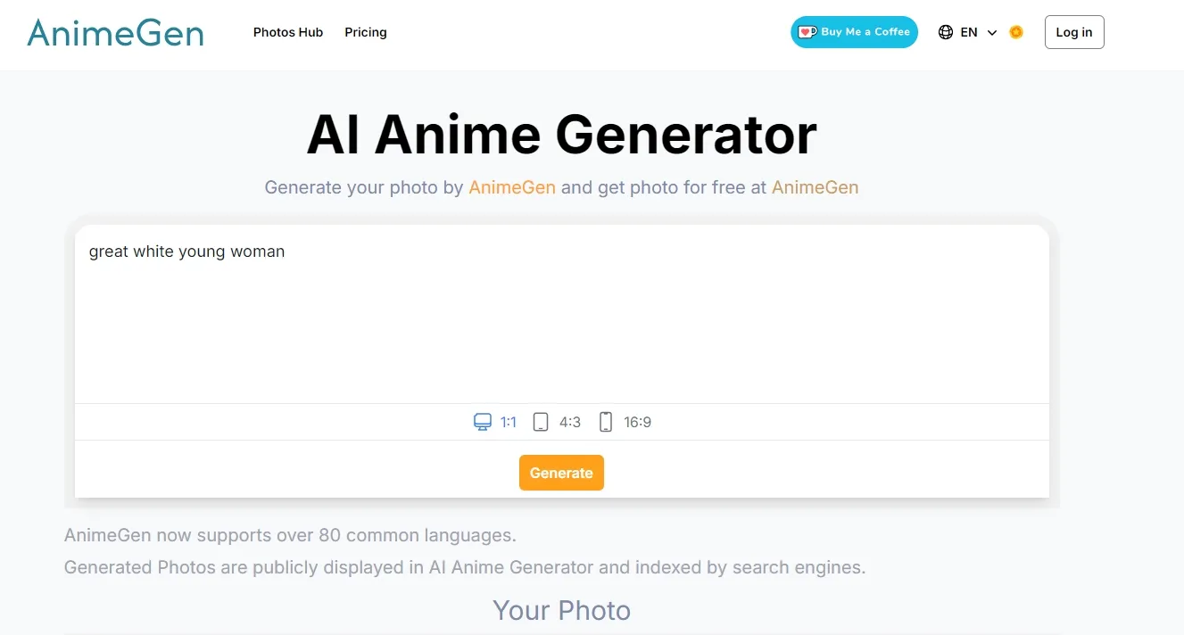 AnimeGen - Anime Image Generator