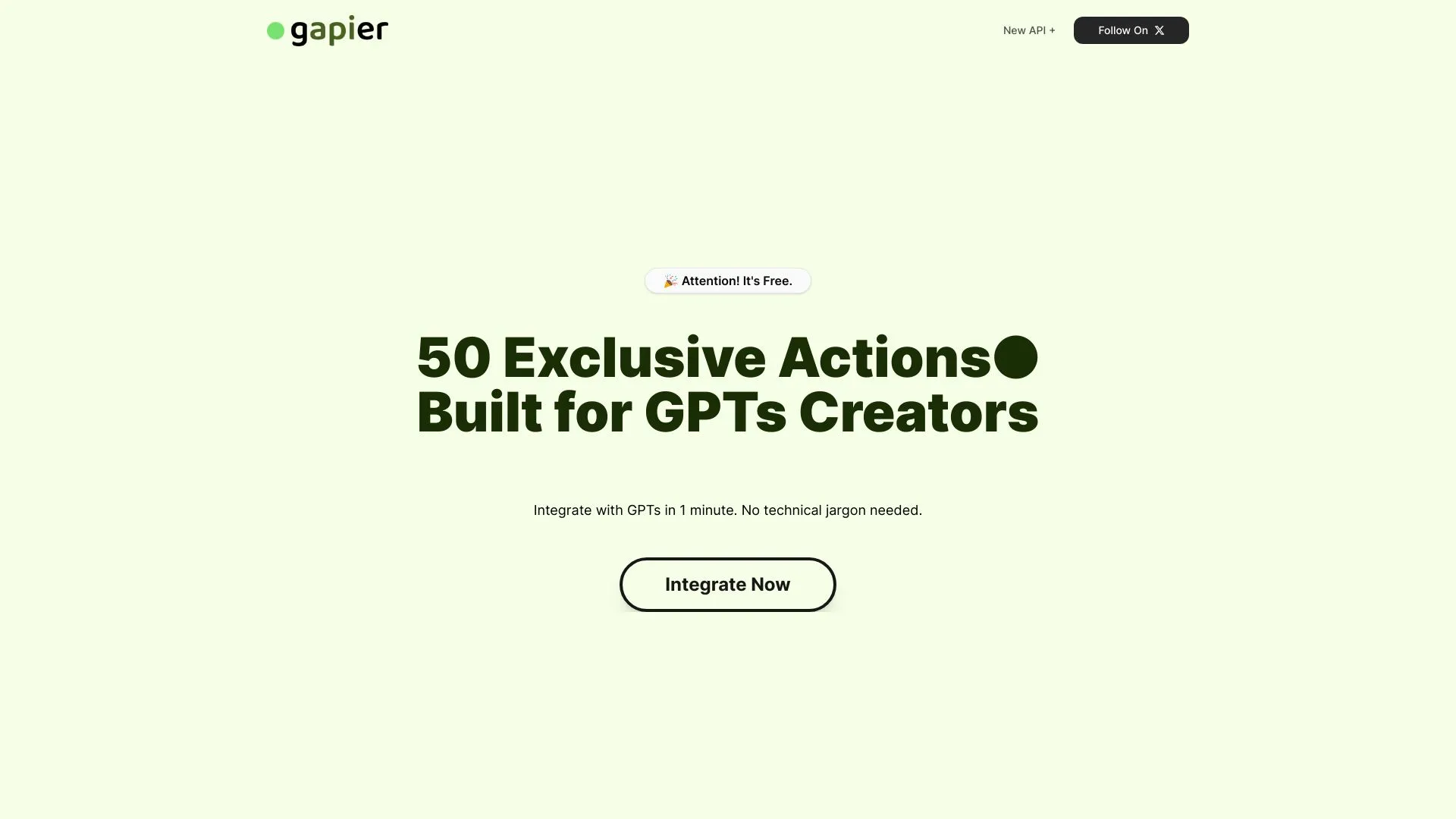 Gapier - Free GPTs Actions APIs