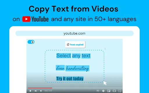 Selectext: Copy Text from Videos