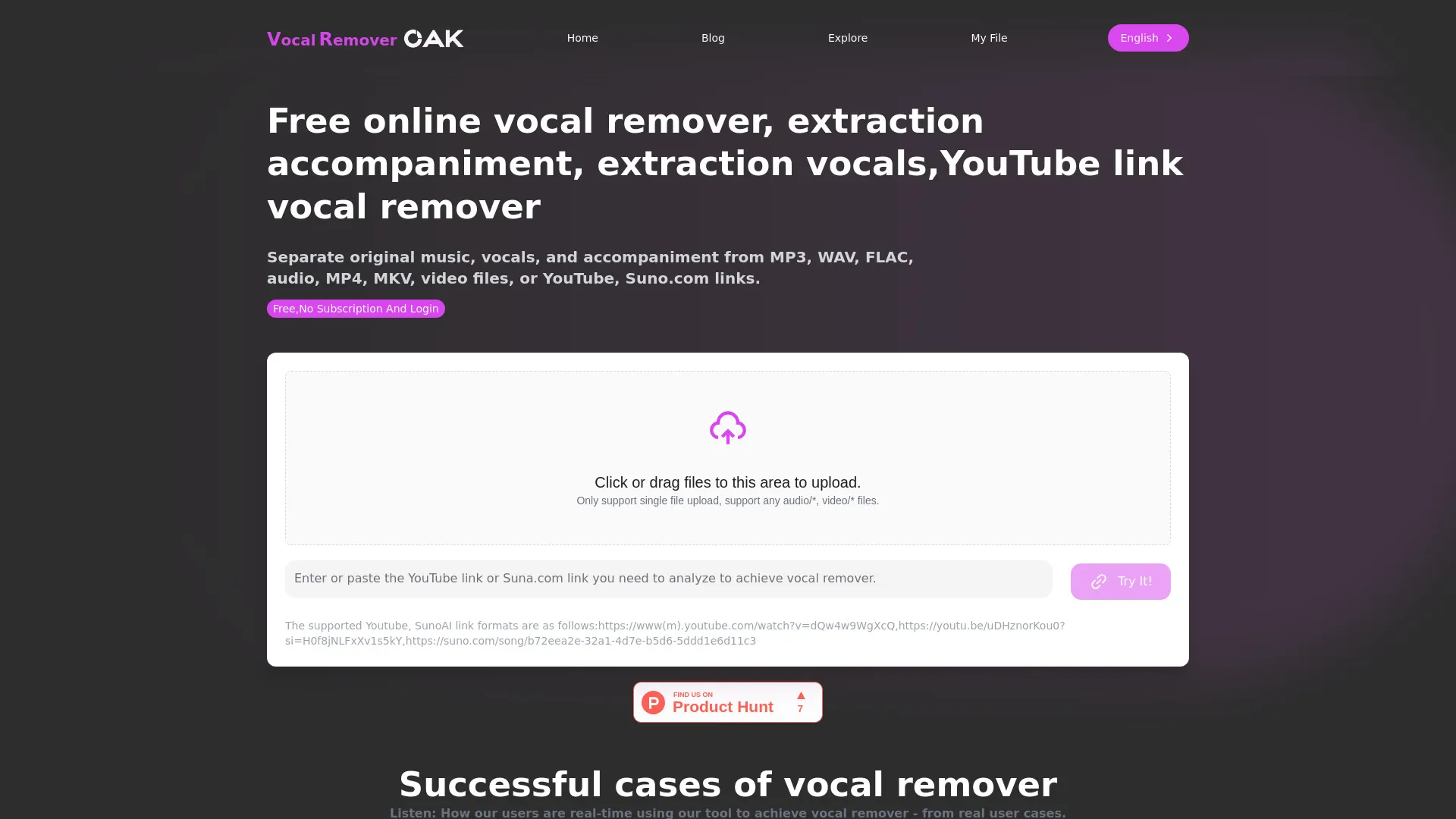 Vocal Remover Online